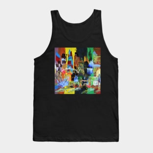 City of London Abstract Painting 845 Tank Top